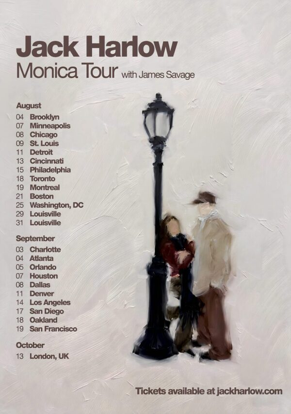 JACK HARLOW Monica 2026 World Tour Poster
