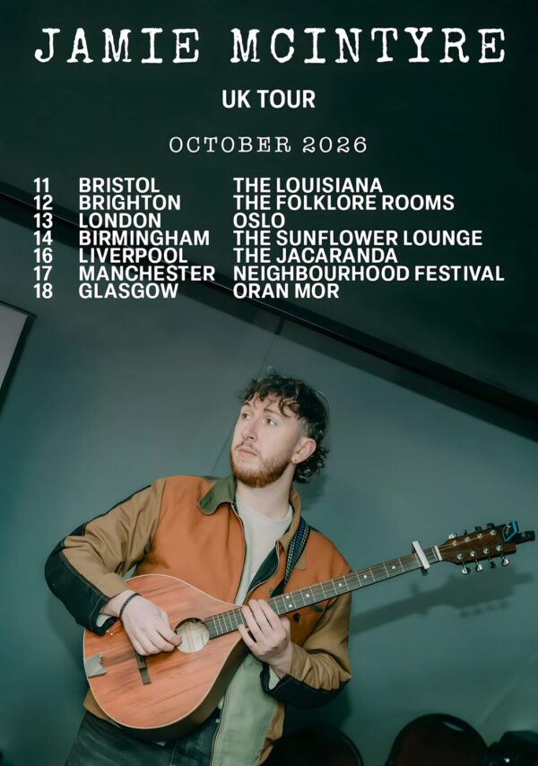 JAMES McINTYRE Live October 2026 UK Tour Poster