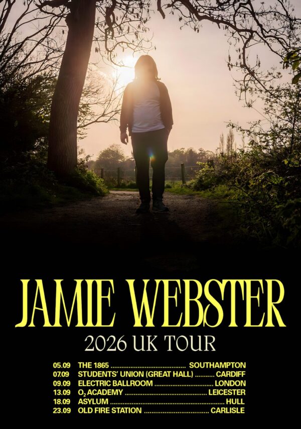 JAMIE WEBSTER Running Round The Sun 2026 UK Tour Poster