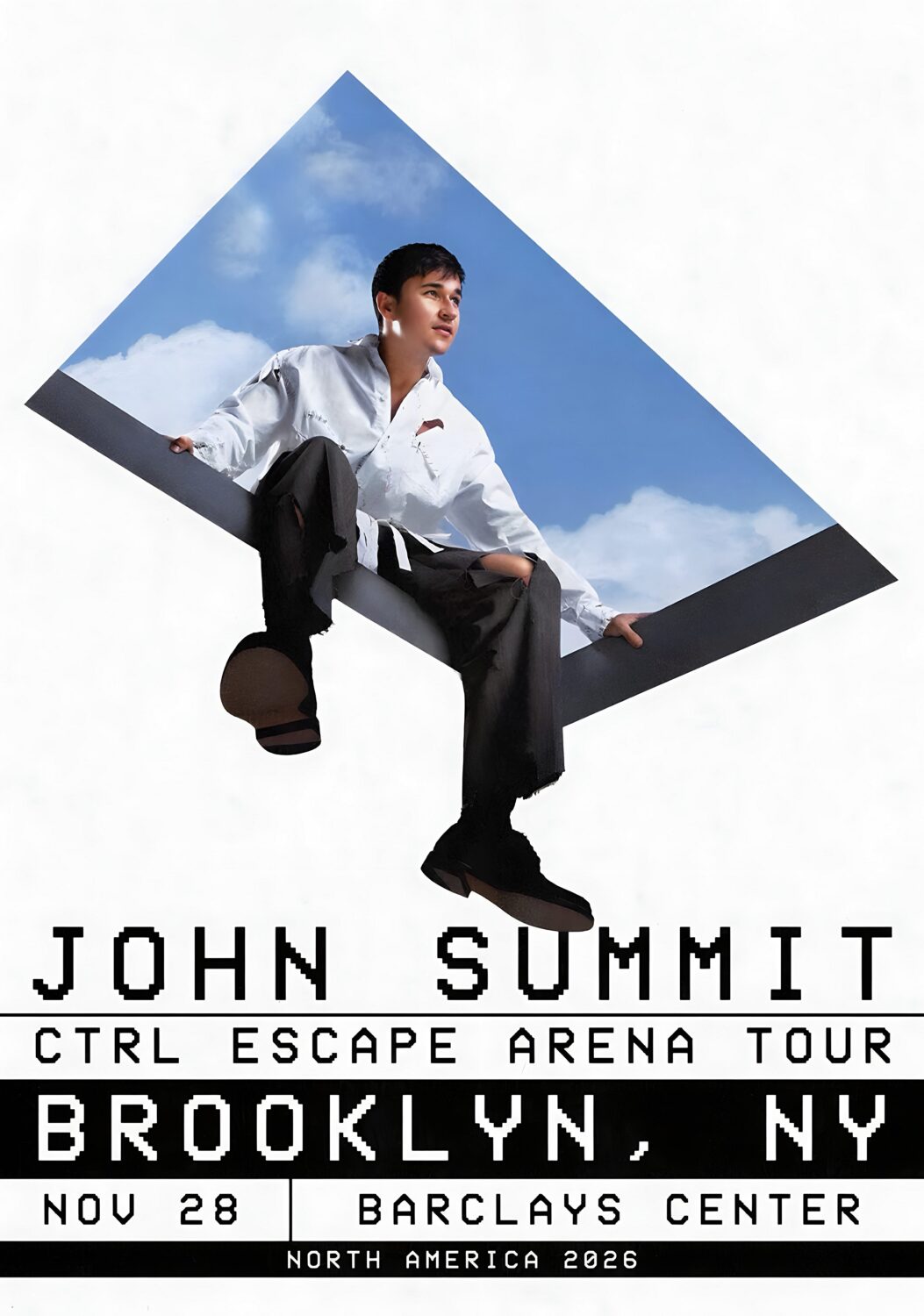 JOHN SUMMIT CTRL Escape 2026 Tour BROOKLYN Barclays Center Poster
