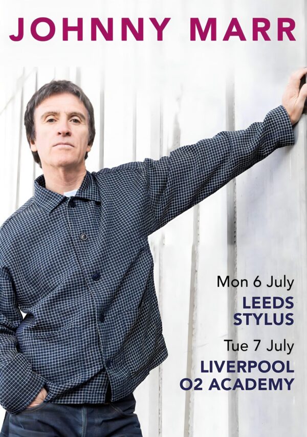 JOHNNY MARR The Age Of Everything 2026 Tour LEEDS - LIVERPOOL Poster