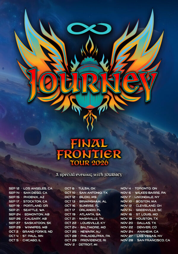 JOURNEY (band) Final Frontier 2026 Tour Poster