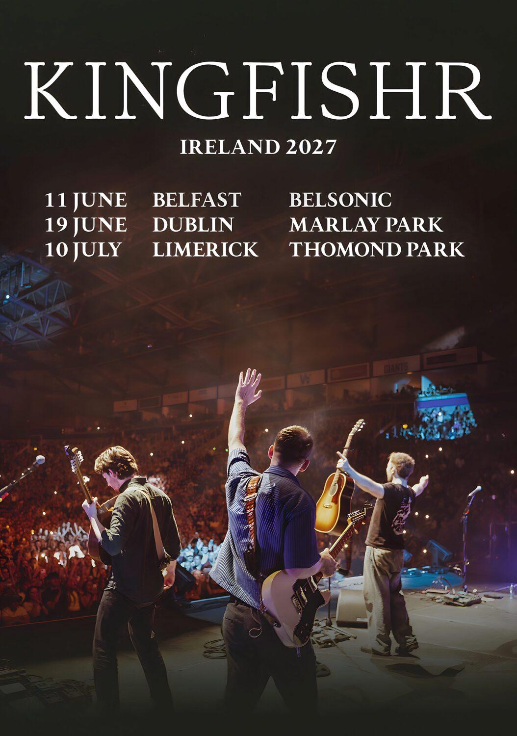 KINGFISHR Halcyon 2027 Ireland Tour DUBLIN - BELFAST - LIMERICK Poster