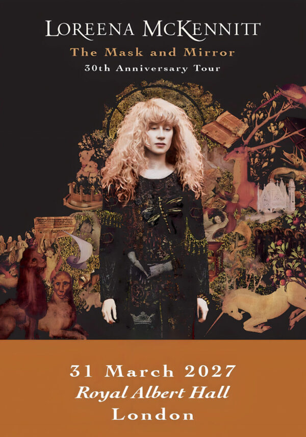 LOREENA McKENNITT The Mask and Mirror 2027 Tour LONDON Royal Albert Hall Poster