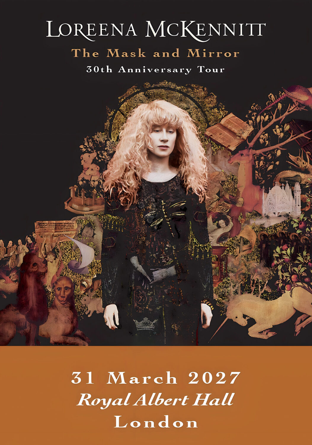 LOREENA McKENNITT The Mask and Mirror 2027 Tour LONDON Royal Albert Hall Poster