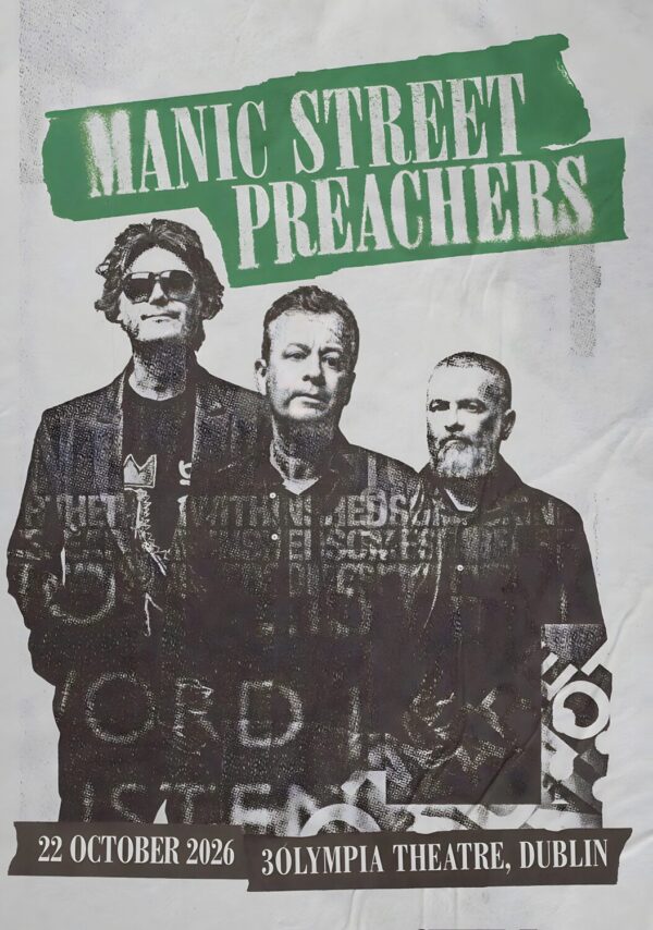 MANIC STREET PREACHERS Critical Thinking 2026 Tour DUBLIN 3Olympia Poster
