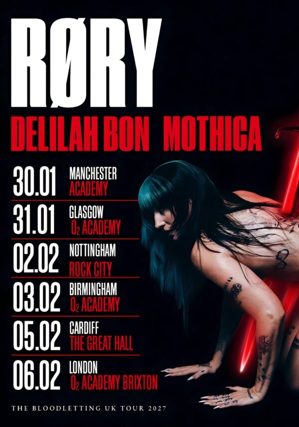 RORY The Bloodletting 2027 UK Tour Poster