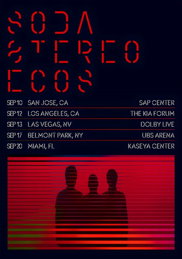 SODA STEREO Ecos 2026 North America Tour Poster