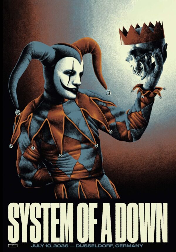 SYSTEM OF A DOWN Live 2026 Tour DÜSSELDORF Open Air Park - 10 July 2026 Poster Print