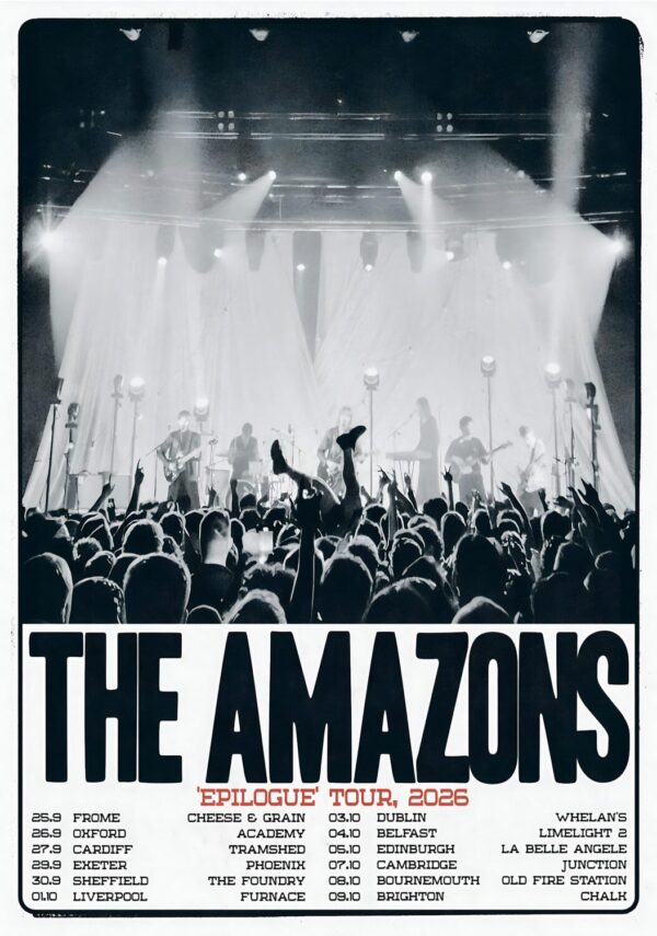 THE AMAZONS Epilogue 2026 UK & Ireland Tour Poster