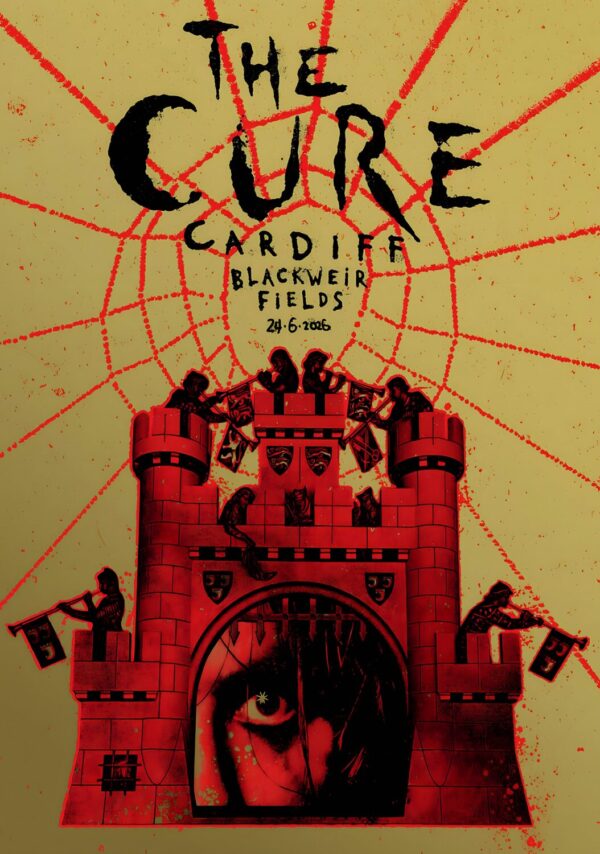 THE CURE Live Summer 2026 Tour CARDIFF Blackweir Fields - 24 June 2026 Poster Print