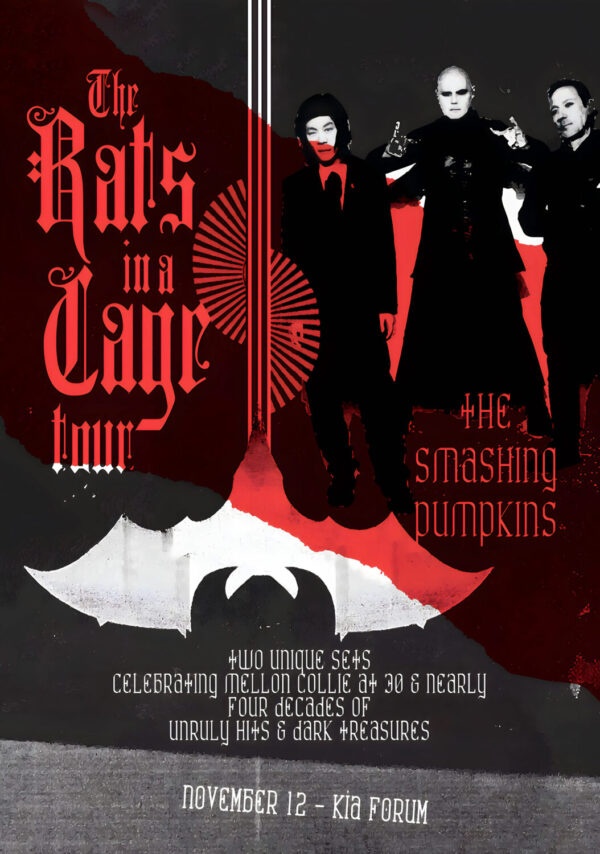 THE SMASHING PUMPKINS The Rats in a Cage 2026 Tour LOS ANGELES Kia Forum Poster