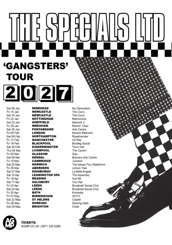 THE SPECIALS Gangsters 2027 UK Tour Poster