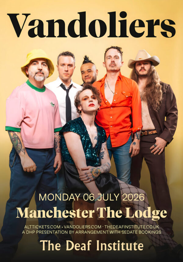 VANDOLIERS Afterglow 2026 Uk Tour MANCHESTER Deaf Institute Poster Print