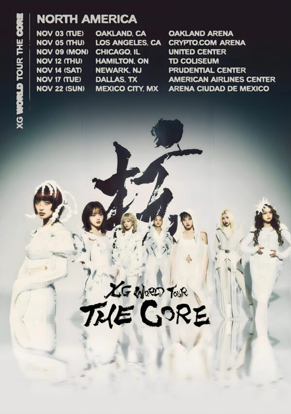 XG (band) The Core 2026 North America Tour Poster