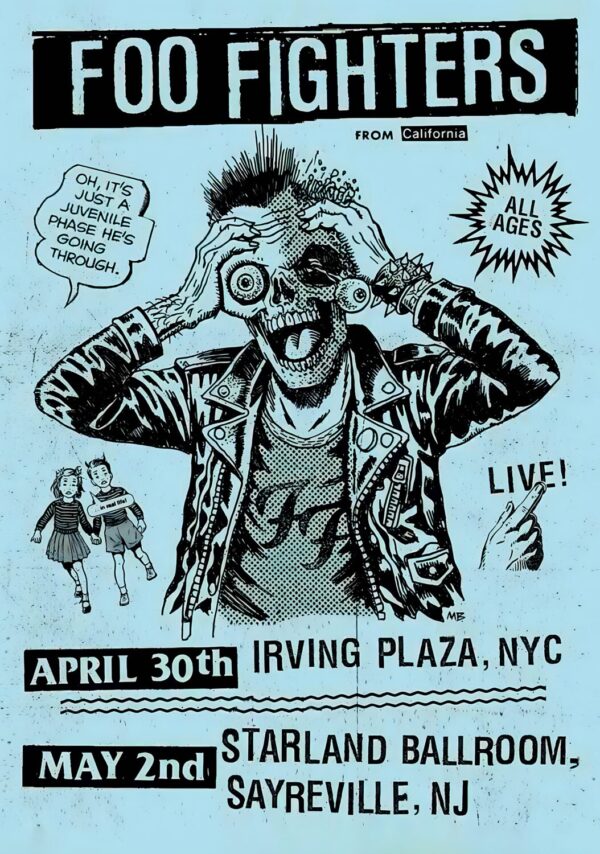 FOO FIGHTERS My Favourite Tour 2026 Tour NEW YORK - NEW JERSEY Poster