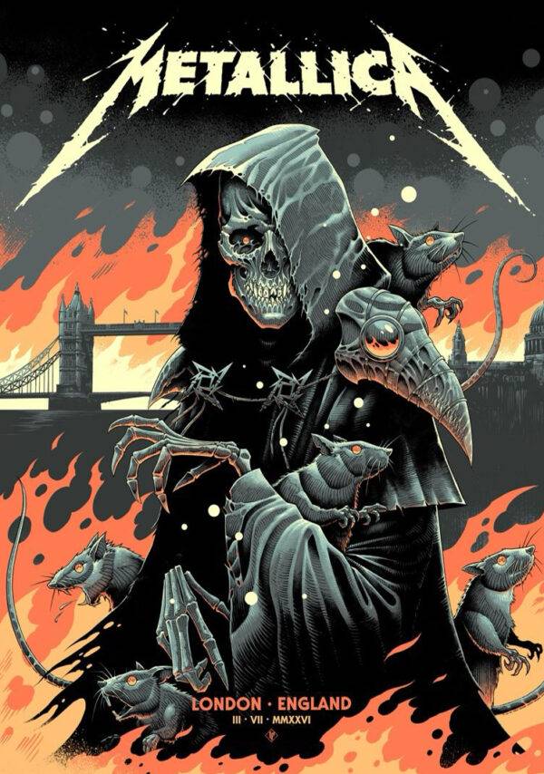 Metallica tour wall art - prints4u