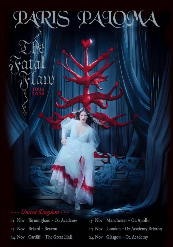 PARIS PALOMA The Fatal Flaw 2026 UK Tour Poster