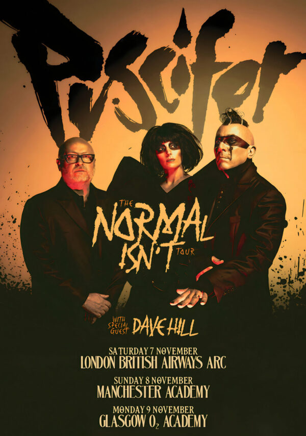 PUSCIFER The Normal Isn't 2026 Tour MANCHESTER - LONDON - GLASGOW Poster