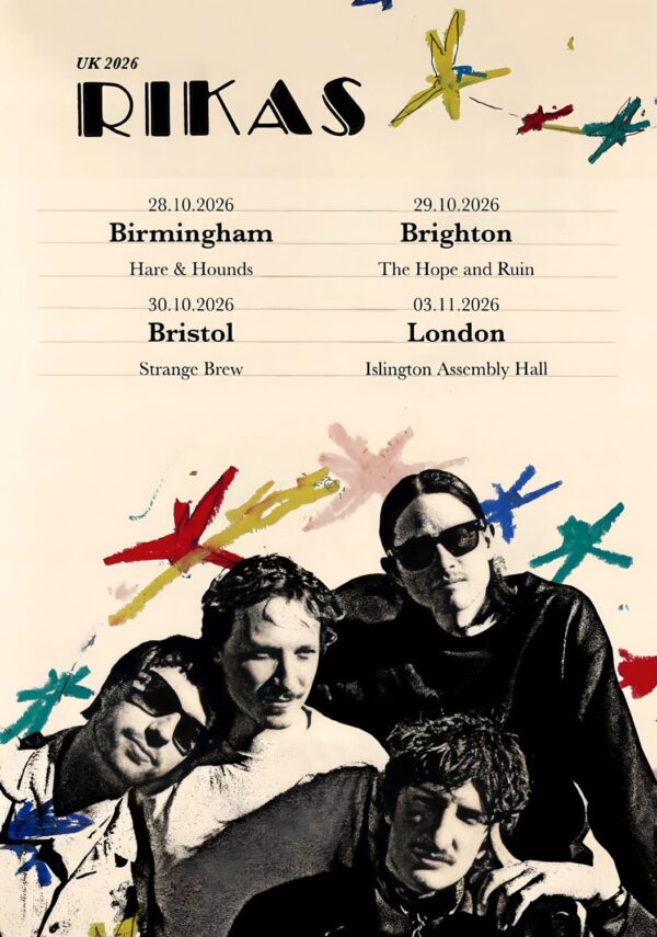 RIKAS Bedroom Tapes 2026 UK Tour Poster