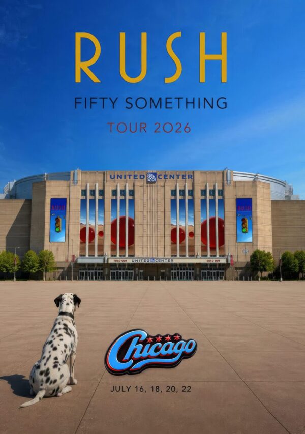 RUSH Fifty Something 2026 Tour CHICAGO United Center Poster Print