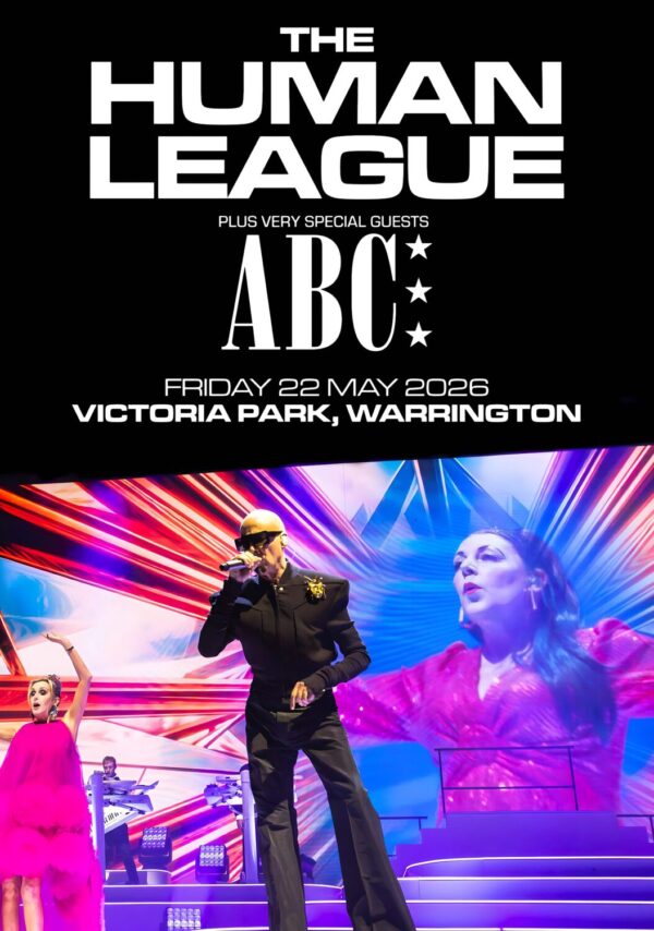 THE HUMAN LEAGUE Live Summer 2026 Tour WARRINGTON Victoria Park Poster