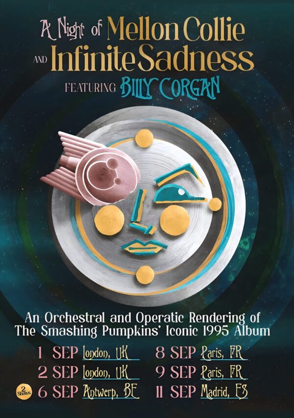 THE SMASHING PUMPKINS A Night of Mellon Collie 2026 Uk & Europe Tour Poster