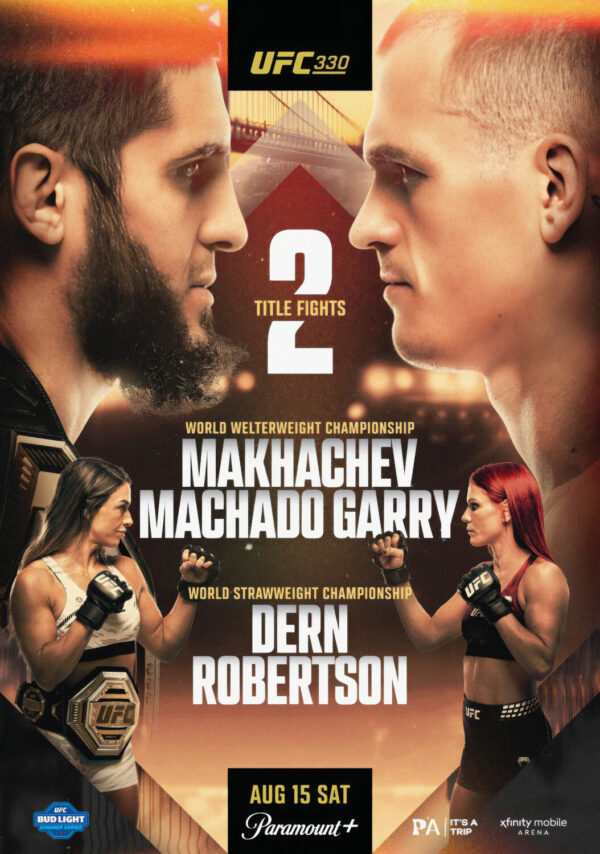 UFC 330 Islam Makhachev vs. Ian Machado Garry 2026 Fight UFC Philadelphia Poster Print