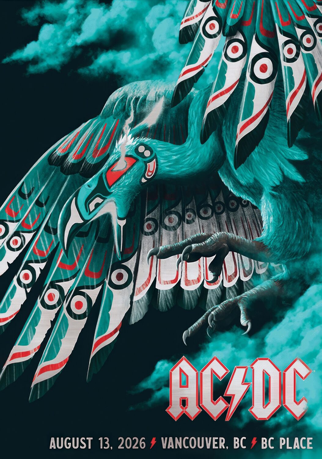 AC/DC Power Up (PWR UP) 2026 Tour VANCOUVER BC Place - 13 August 2026 Poster Print