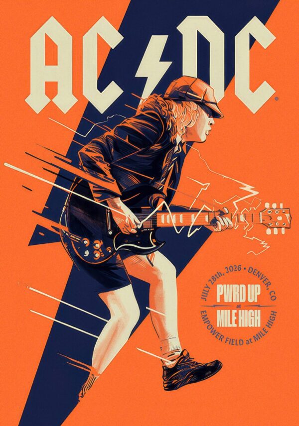 AC/DC Power Up (PWR UP) 2026 Tour DENVER Empower Field at Mile High - 28 July 2026 Poster Print