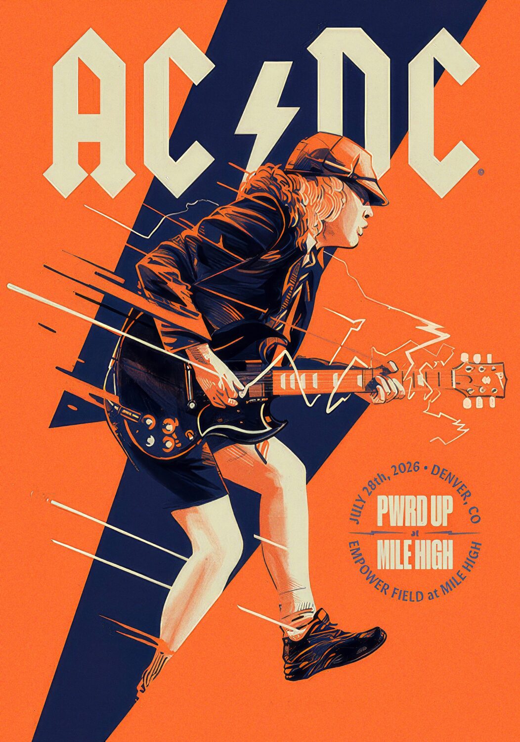 AC/DC Power Up (PWR UP) 2026 Tour DENVER Empower Field at Mile High - 28 July 2026 Poster Print