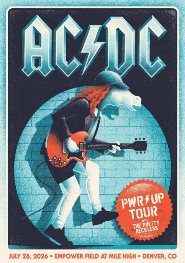 AC/DC Power Up (PWR UP) 2026 Tour DENVER Empower Field at Mile High - 28 July 2026 Poster Print