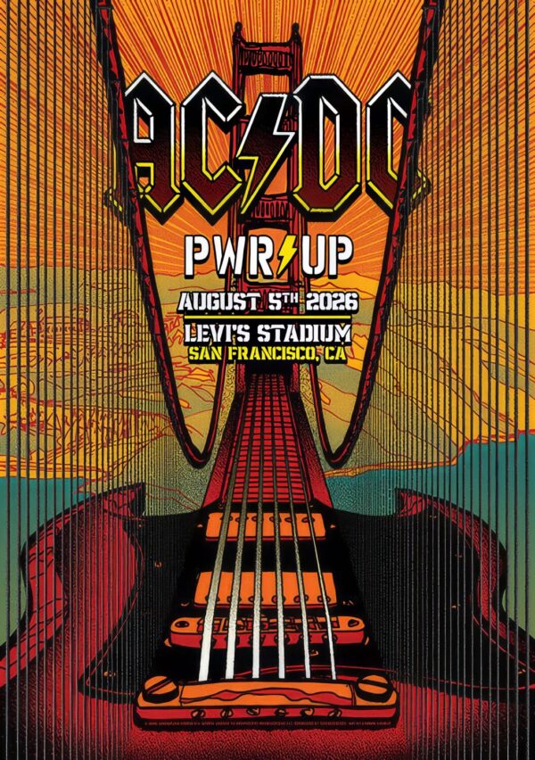 AC/DC Power Up (PWR UP) 2026 Tour SAN FRANCISCO Levi’s Stadium - 5 August 2026 Poster Print