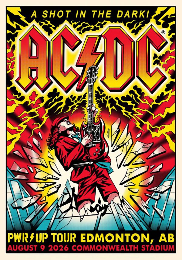 AC/DC Power Up (PWR UP) 2026 Tour EDMONTON Commonwealth Stadium - 9 August 2026 Poster Print