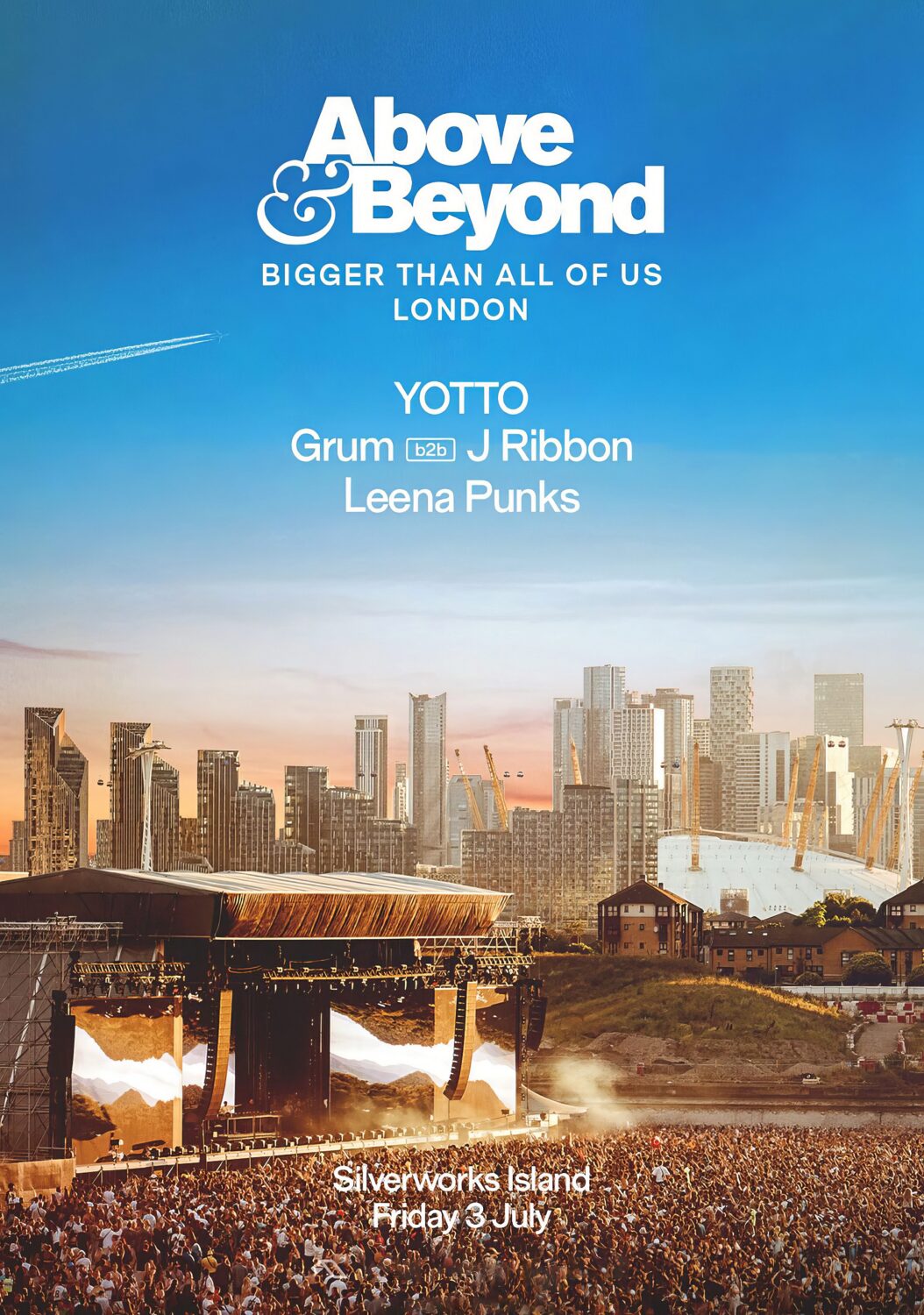 ABOVE & BEYOND Bigger Than All Of Us 2026 Tour LONDON Silverworks Islands Poster Print