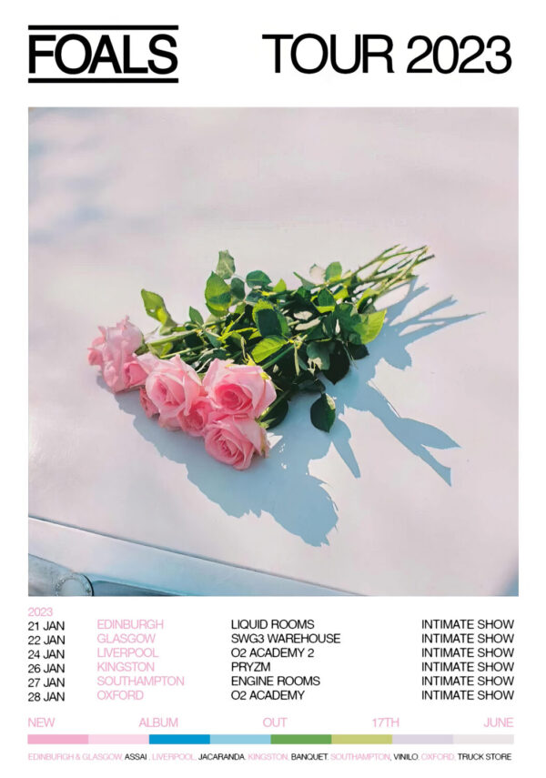 FOALS Life Is Yours 2023 Intimate UK Tour Poster Print
