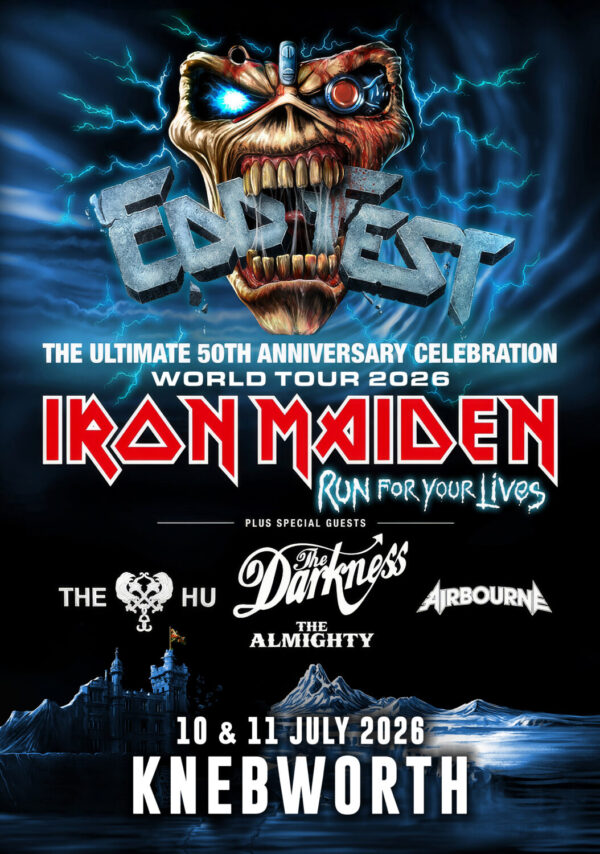 IRON MAIDEN Run For Your Lives EDDFEST 2026 Tour KNEBWORTH Poster Print