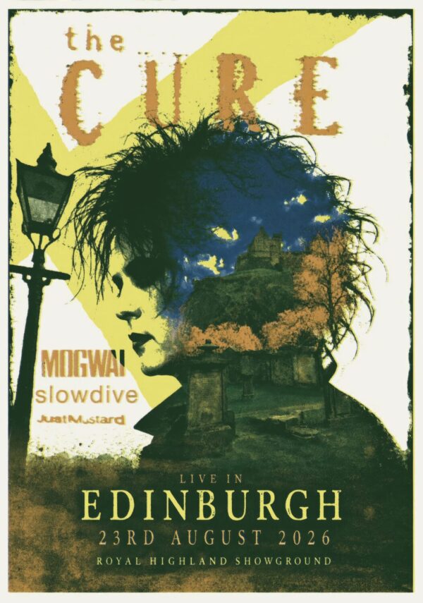THE CURE Live Summer 2026 Tour EDINBURGH Summer Sessions - 23 August 2026 Poster Print