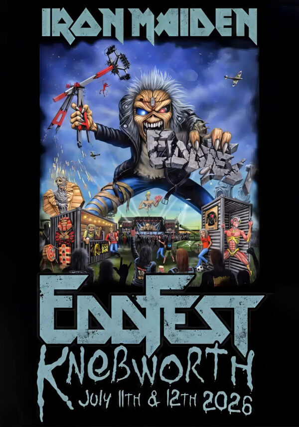 IRON MAIDEN Run For Your Lives Eddfest 2026 Tour KNEBWORTH Poster Print