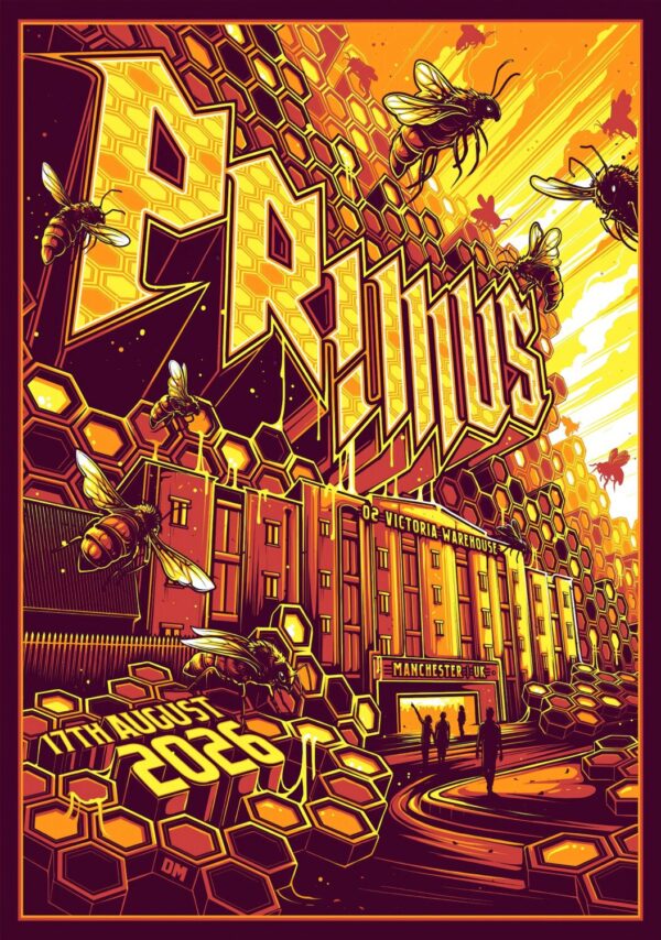 PRIMUS (band) Live Summer 2026 Tour MANCHESTER Victoria Warehouse Poster Print