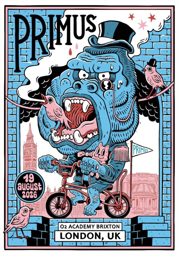 PRIMUS (band) Live Summer 2026 Tour LONDON Brixton Academy Poster Print