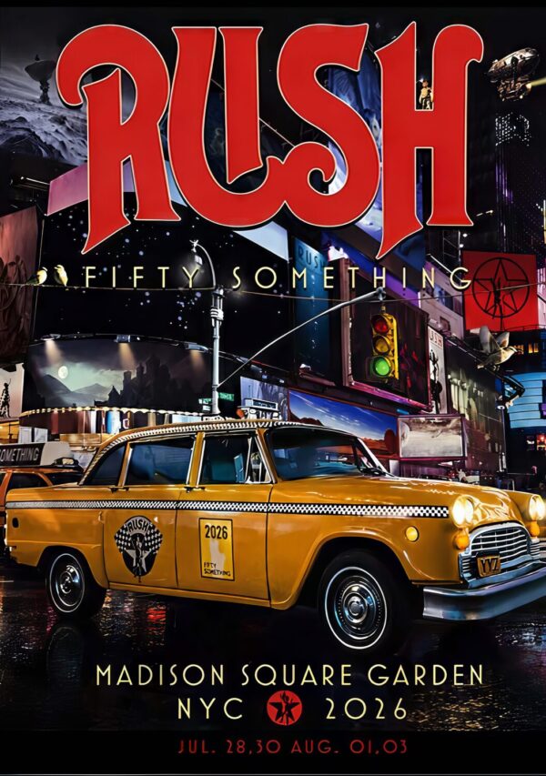RUSH Fifty Something 2026 Tour NEW YORK Madison Square Garden Poster Print