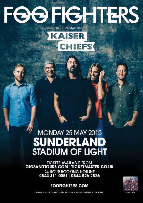 FOO FIGHTERS Sonic Highways 2015 Tour SUNDERLAND Stadium Of Light - 25 May 2015 Poster Print
