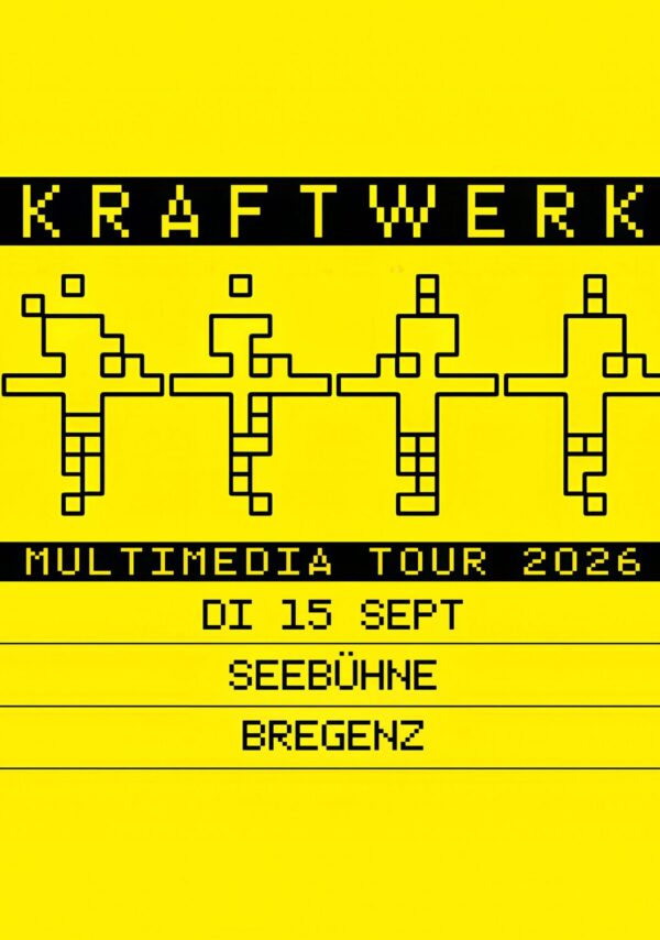 KRAFTWERK Multimedia 2026 Europe Tour BREGENZ Seebühne Poster Print