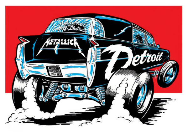 METALLICA WorldWired 2017 Tour DETROIT Comerica Park Poster Print