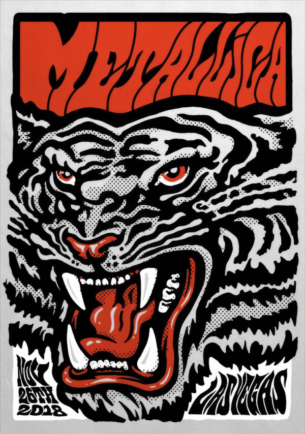 METALLICA WorldWired2018 Tour LAS VEGAS T-Mobile Arena Poster Print