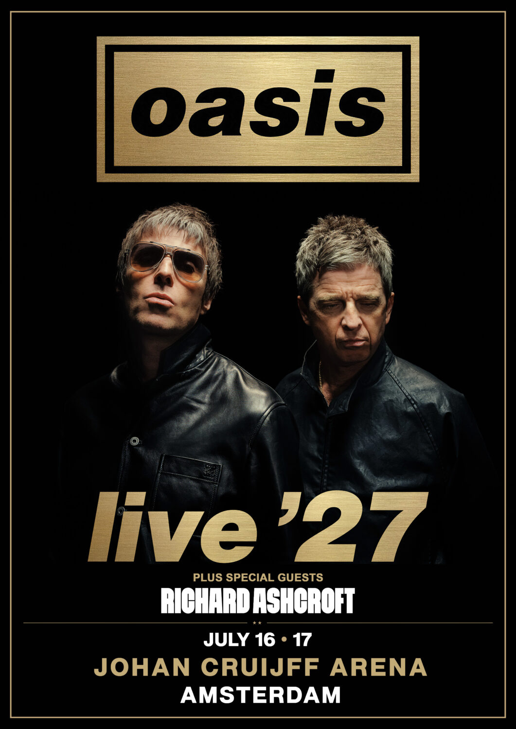OASIS Live '27 Tour AMSTERDAM Johan Cruijff Arena - July 2027 Poster Print