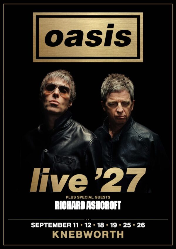 OASIS Live '27 Tour KNEBWORTH - September 2027 Poster Print