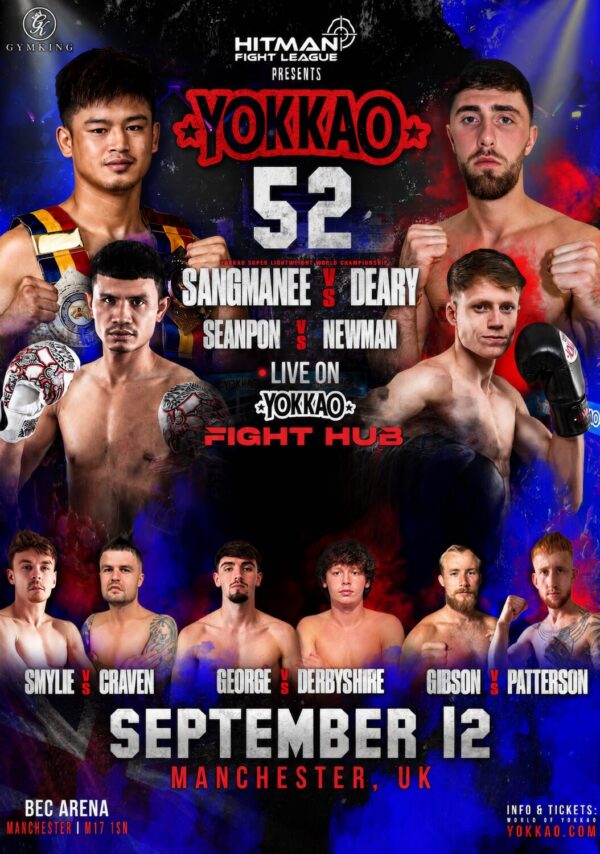 YOKKAO 52 Sangmanee vs. Anthony Deary 2026 Boxing Fight BEC Arena MANCHESTER Poster Print