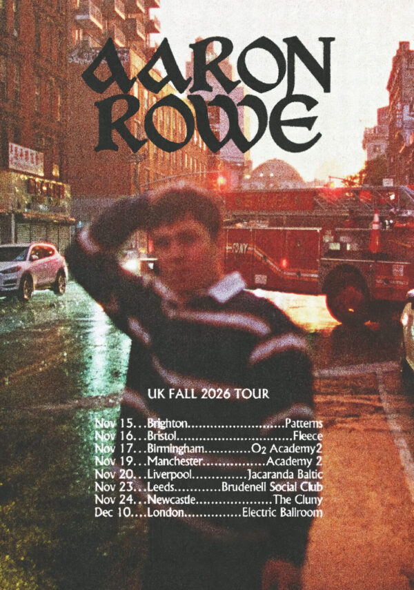 AARON ROWE Forever Now 2026 November UK Tour Poster Print